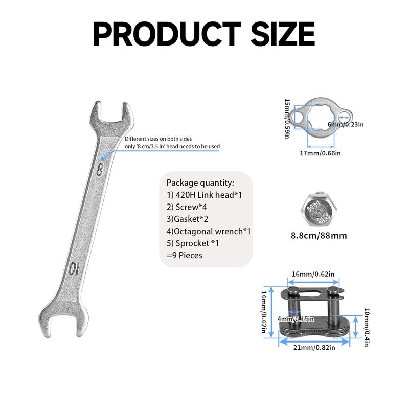YDRANT 420 Chain Sprocket 16T Front Sprocket 17mm Compatible with 50cc 70cc 90cc 110cc 125cc 140cc15cc 160cc Lifan Loncin Dirt Bike, ATVs, Go Kart Sprocket - Image 5